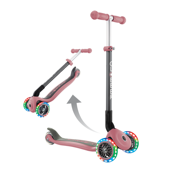 Globber Primo Foldable 3 Wheeled Scooter with Lights - Globber.co.uk