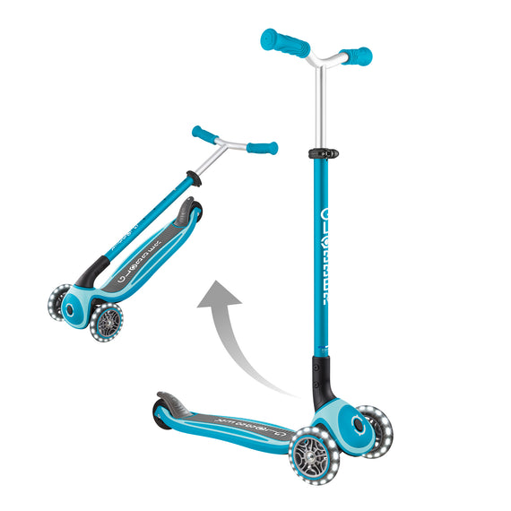 Globber Master Lights - Wide Deck 3 Wheeled Scooter - Globber.co.uk