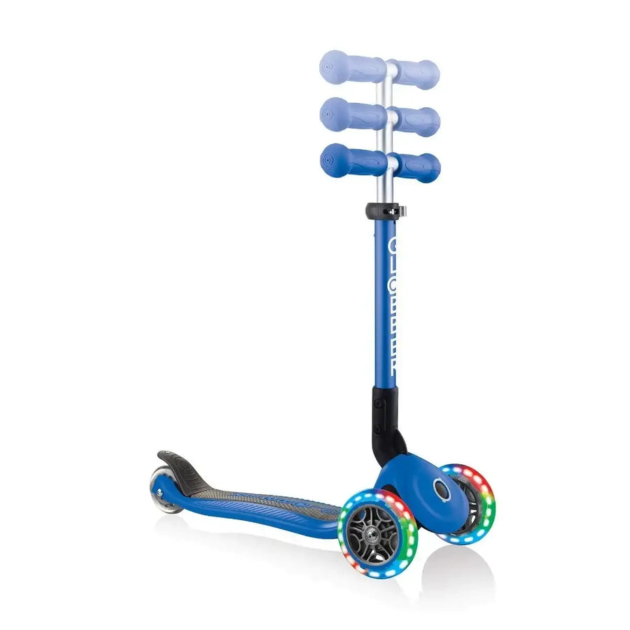Globber 3 Wheeled Junior Foldable Scooter with Lights - Globber.co.uk