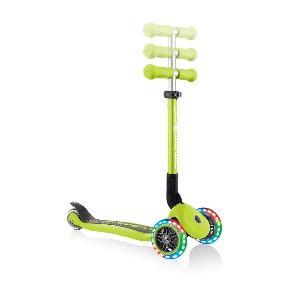 Globber 3 Wheeled Junior Foldable Scooter with Lights - Globber.co.uk