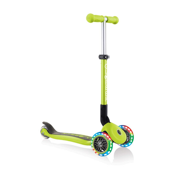 Globber 3 Wheeled Junior Foldable Scooter with Lights - Globber.co.uk
