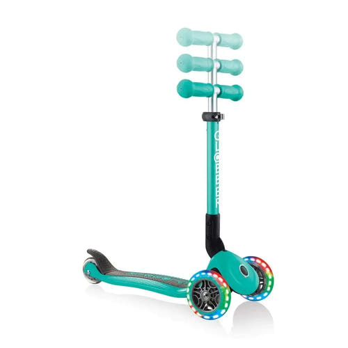 Globber 3 Wheeled Junior Foldable Scooter with Lights - Globber.co.uk