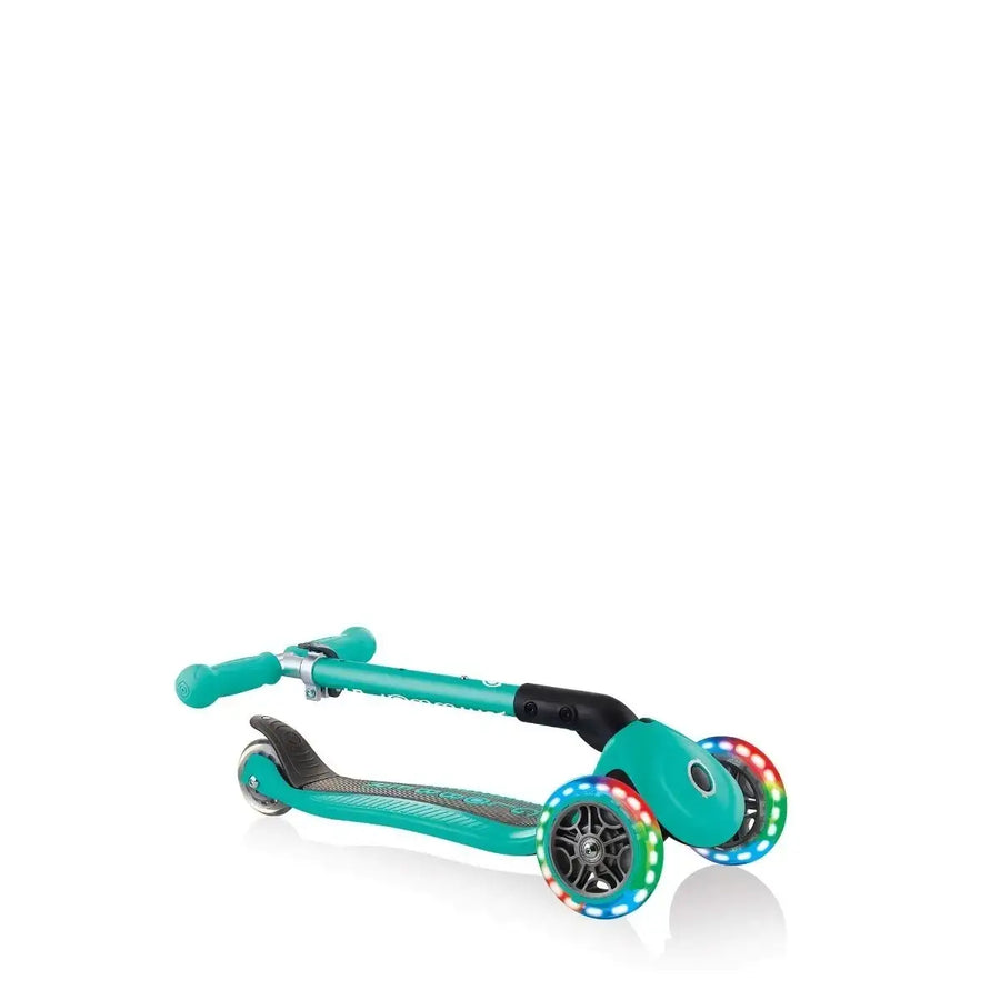 Globber 3 Wheeled Junior Foldable Scooter with Lights - Globber.co.uk