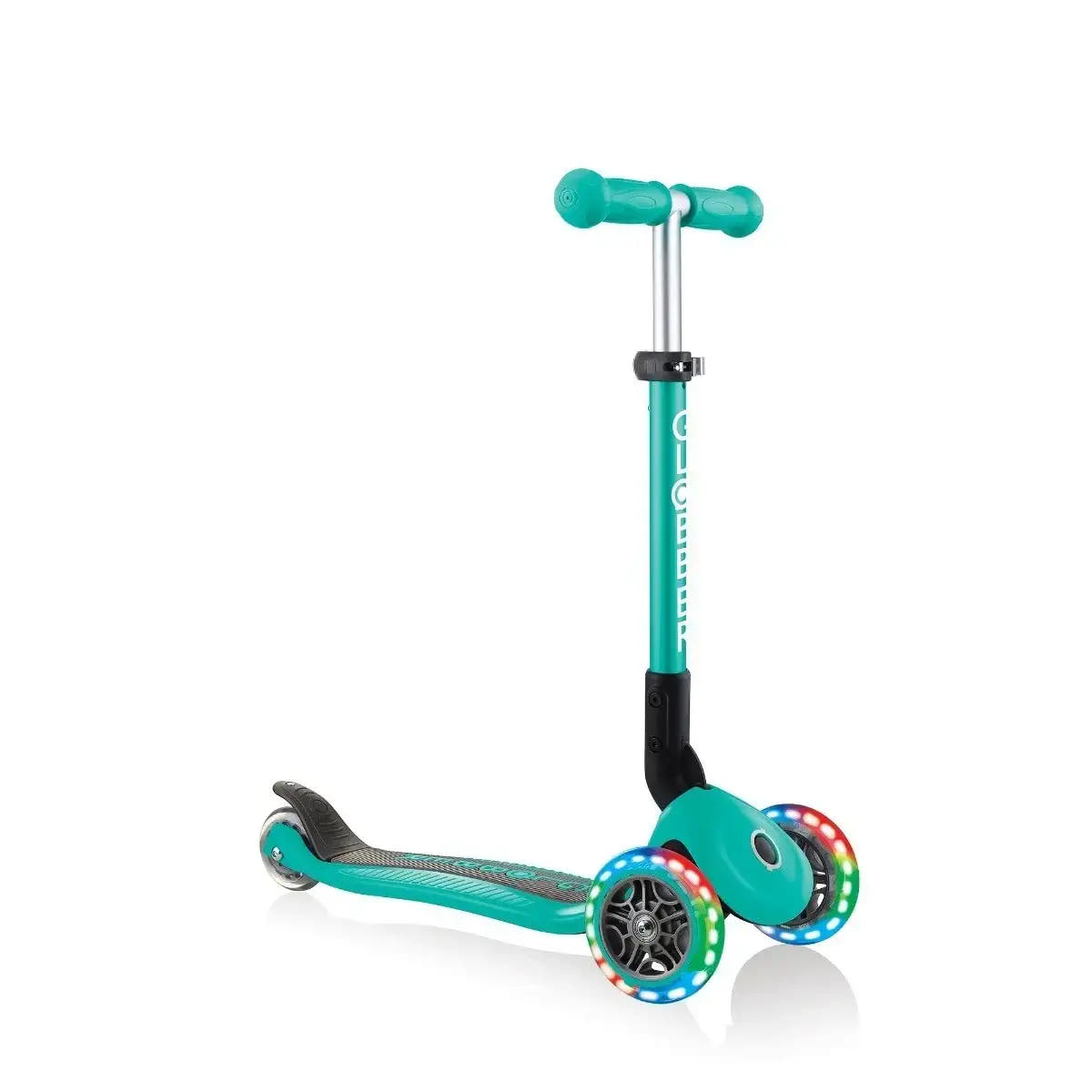 Globber 3 Wheeled Junior Foldable Scooter with Lights - Globber.co.uk