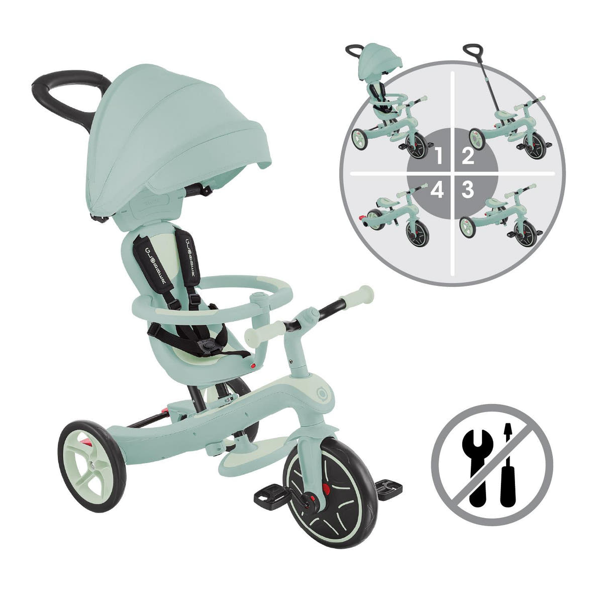 Globber Explorer Trike 4 in 1 Ecologic