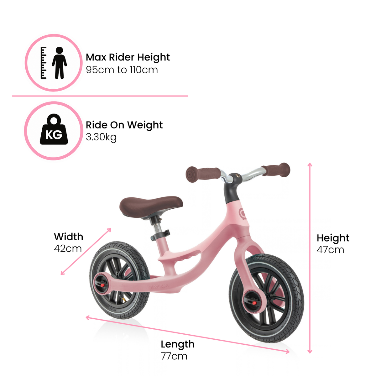 GO BIKE ELITE AIR – Best Adjustable Balance Bike for Kids 3 Years+