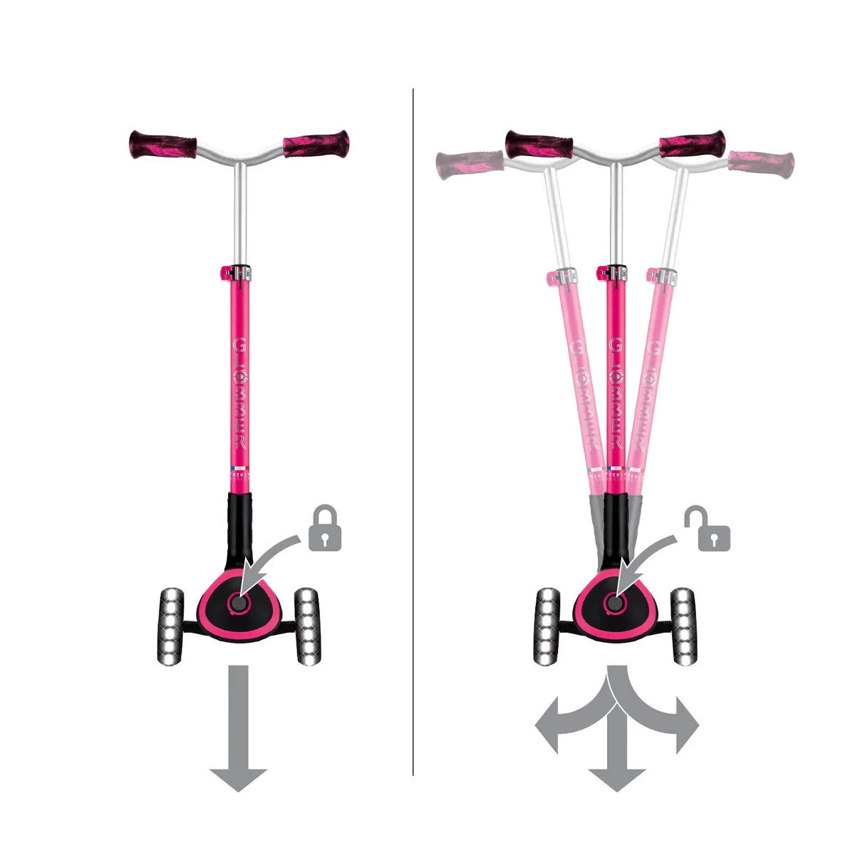 Globber Ace Lights 3 Wheel Scooter