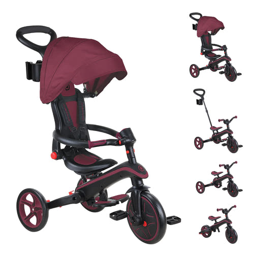 Globber Foldable Explorer Trike  4 in 1 - with Parent Handle