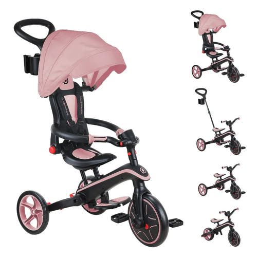 Globber Foldable Explorer Trike 4 in 1 - with Parent Handle - Globber.co.uk