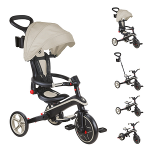 Globber Foldable Explorer Trike  4 in 1 - with Parent Handle