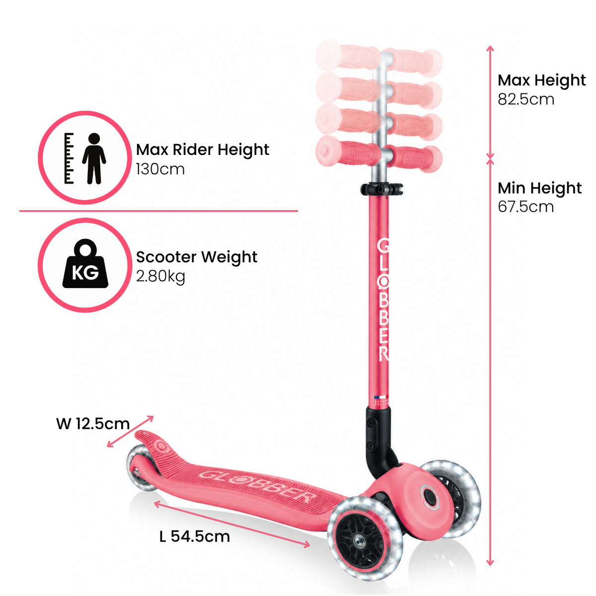 Globber Elite Glow Lights