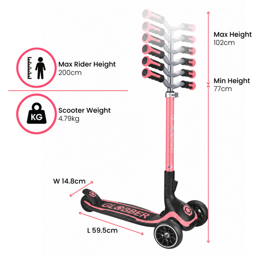 Globber Ultimum 3 Wheel Folable Scooter - 5+