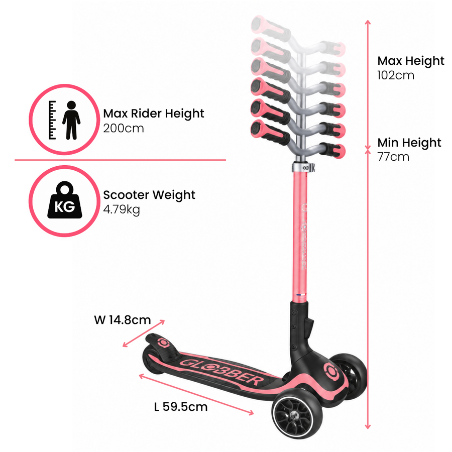Globber Ultimum 3 Wheel Folable Scooter - 5+