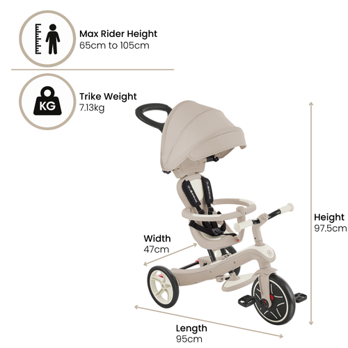 Globber Explorer Trike 4 in 1 Ecologic