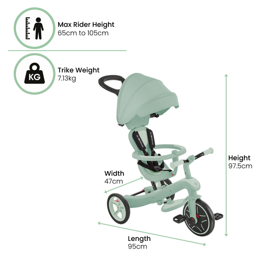 Globber Explorer Trike 4 in 1 Ecologic
