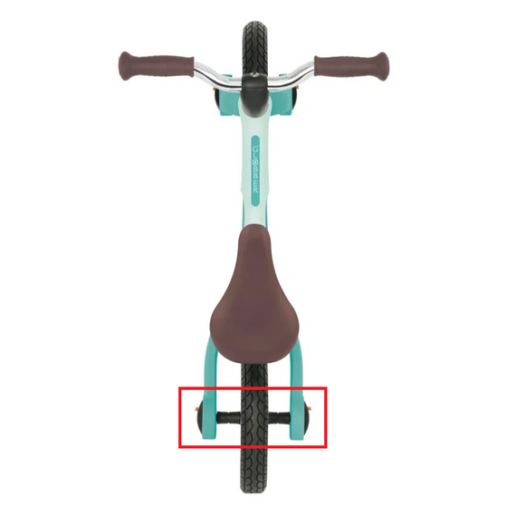 Long rear wheel axle and wheel knob for Globber Go Bike Elite Air