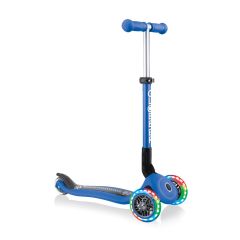 Globber 3 Wheeled Scooter Junior Foldable Fantasy Lights - Navy Blue