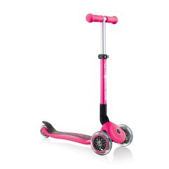 Globber 3 Wheeled Junior Foldable Scooter - Deep Pink
