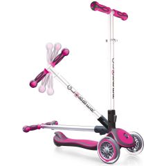 Globber Elite Scooter With Light Up Wheels - Pink