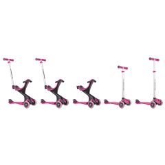 Globber Evo Comfort Scooter Deep Pink All-in-1